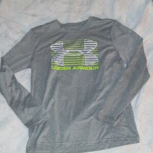 Under Armour Kids Gray Long Sleeve Shirt